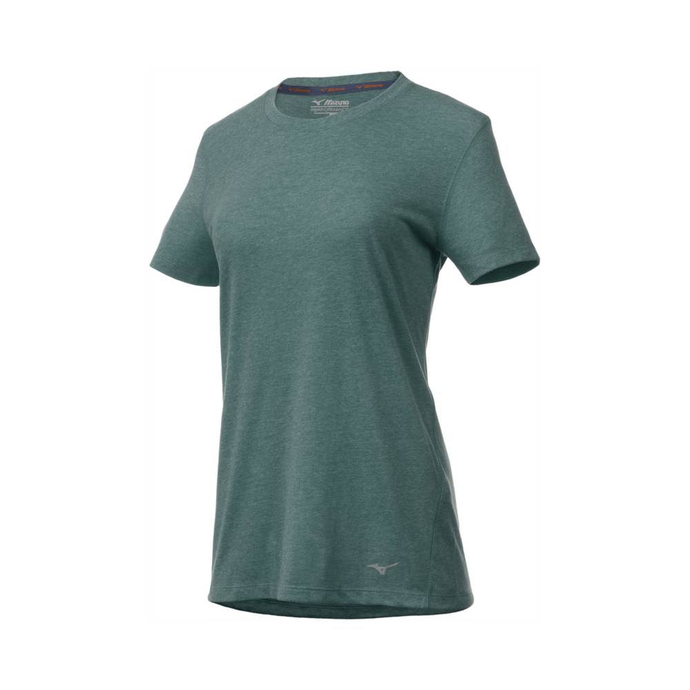 Womens Mizuno Inspire T-Shirts Green Philippines (UFZEWL638)